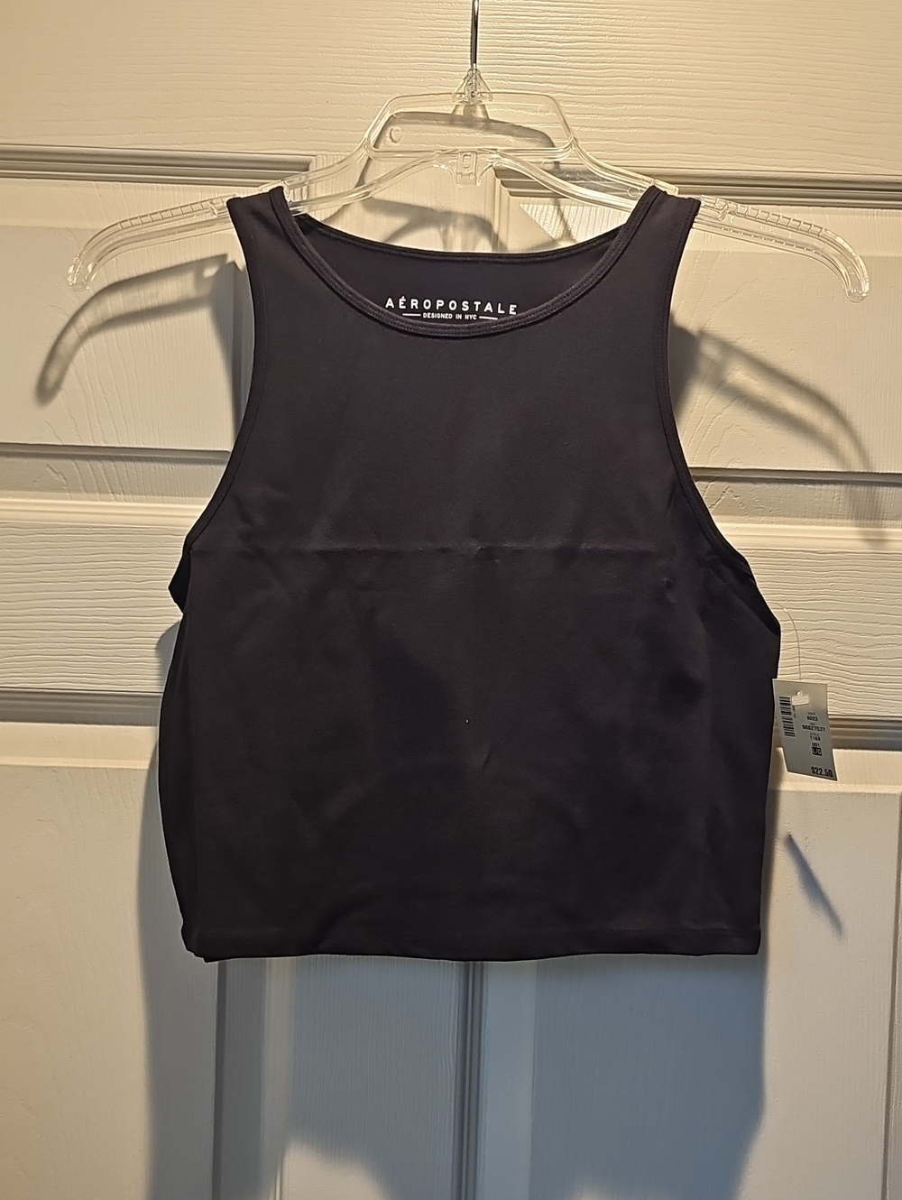 Aeropostale Black Cropped Tank Top